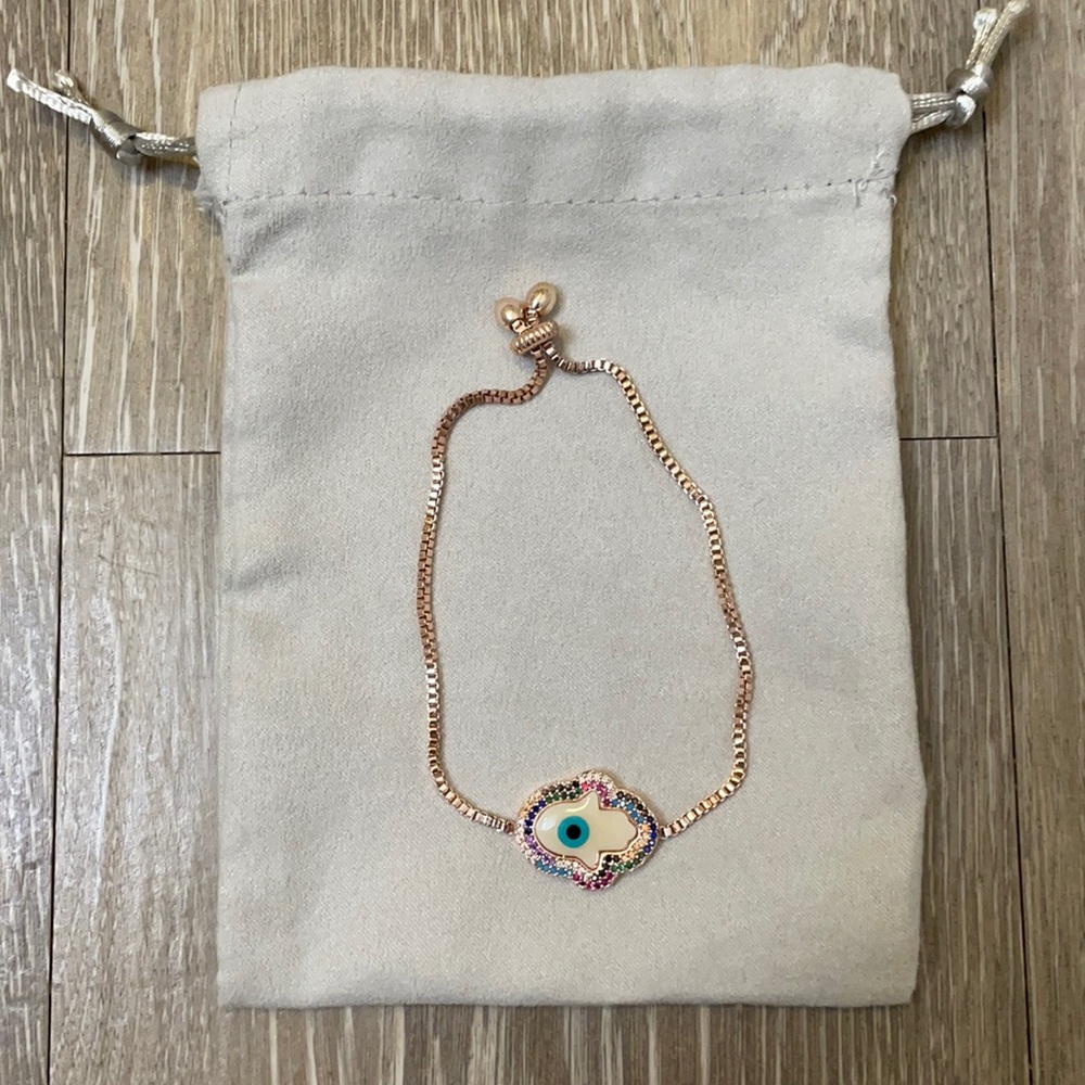 Gold Evil Eye Bracelet